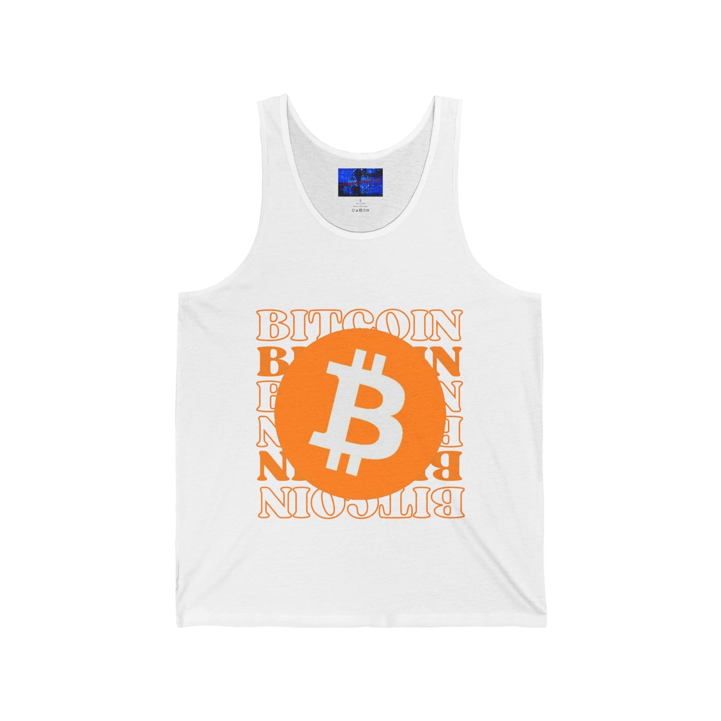 Bitcoin Bitcoin Bitcoin (BTC) Unisex Jersey Tank Top by cypherpunkgear – cypherpunkgear.com | Cypherpunk Merch