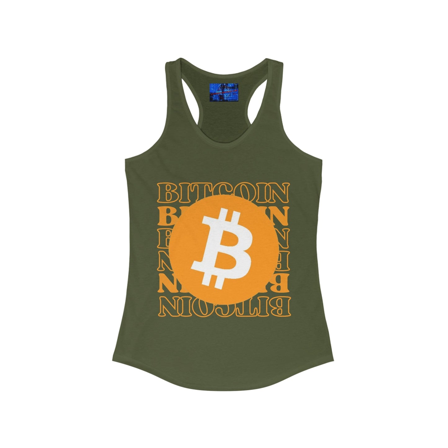 Bitcoin Bitcoin Bitcoin (BTC) Women's Racerback Tank Top by cypherpunkgear – cypherpunkgear.com | Cypherpunk Merch