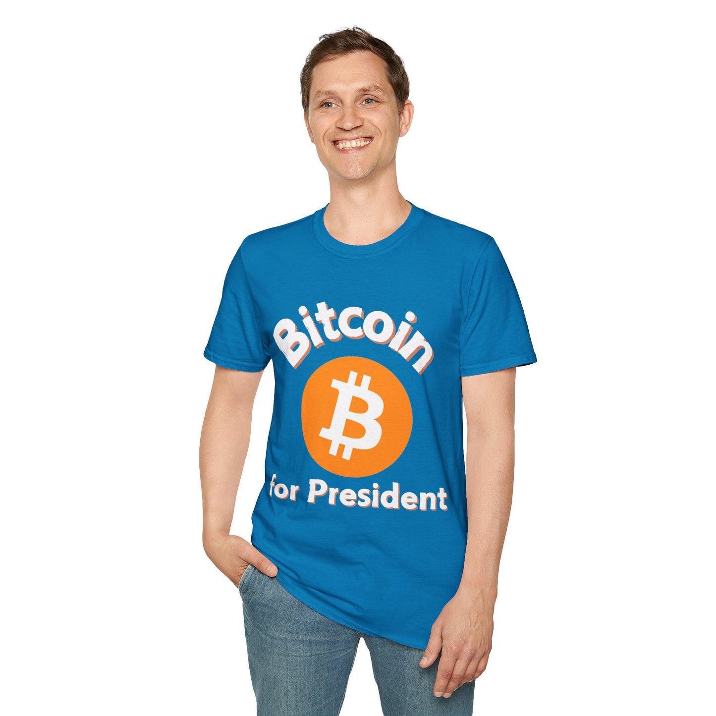 Bitcoin (BTC) for President DKcolors Unisex T-Shirt by cypherpunkgear – cypherpunkgear.com | Cypherpunk Merch