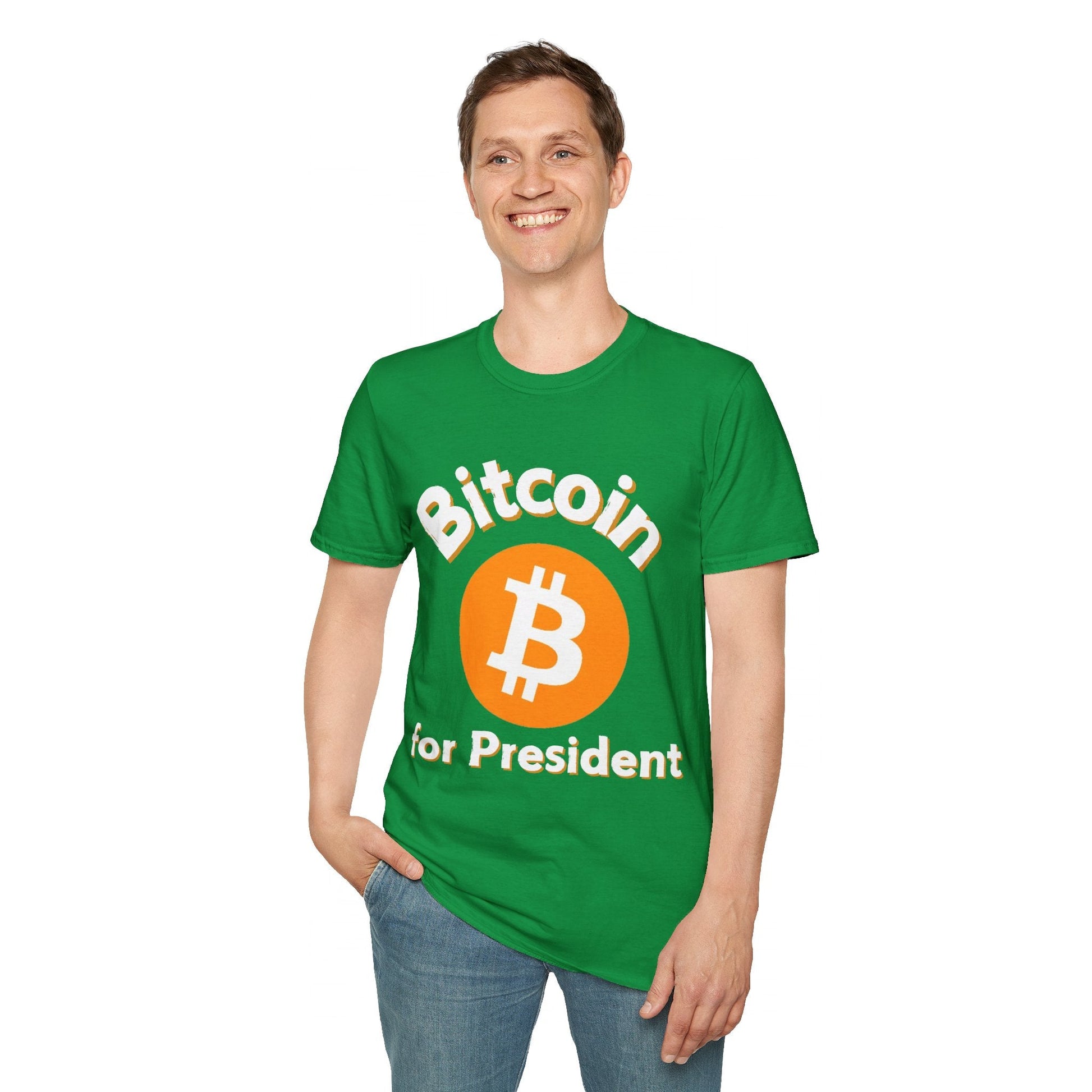 Bitcoin (BTC) for President DKcolors Unisex T-Shirt by cypherpunkgear – cypherpunkgear.com | Cypherpunk Merch