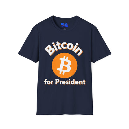 Bitcoin (BTC) for President DKcolors Unisex T-Shirt by cypherpunkgear – cypherpunkgear.com | Cypherpunk Merch