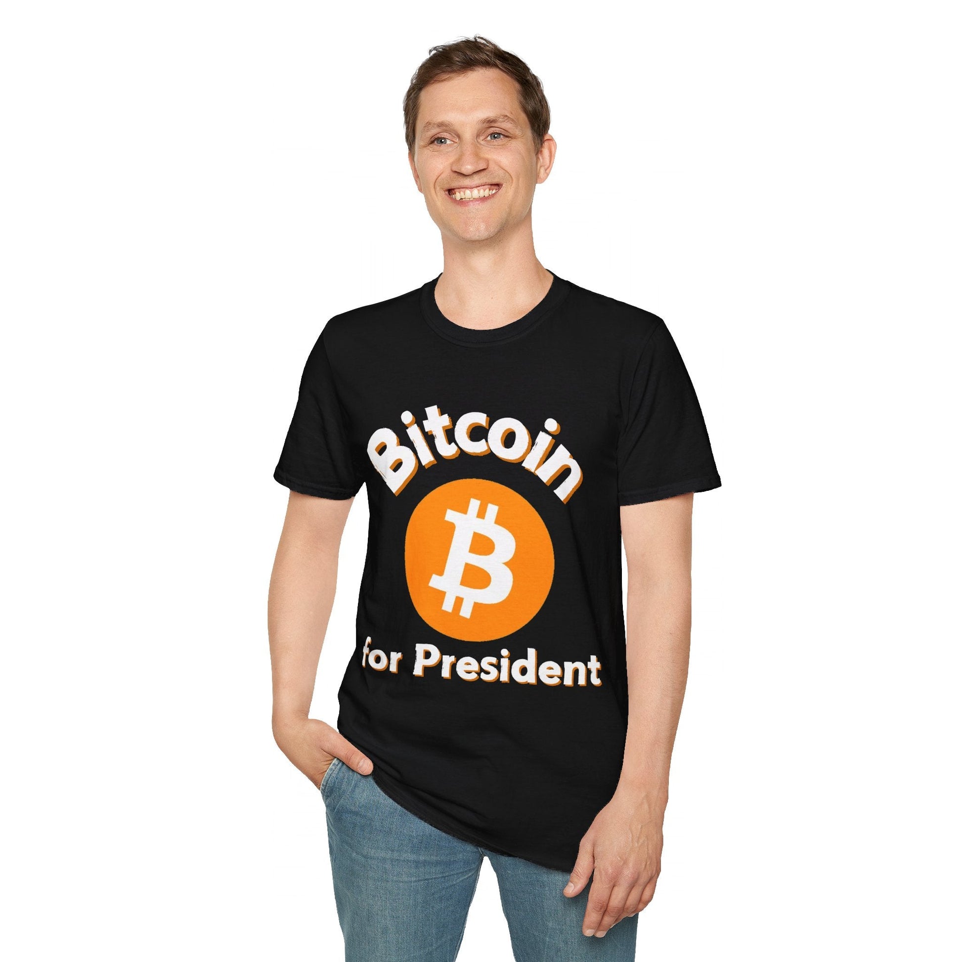 Bitcoin (BTC) for President DKcolors Unisex T-Shirt by cypherpunkgear – cypherpunkgear.com | Cypherpunk Merch