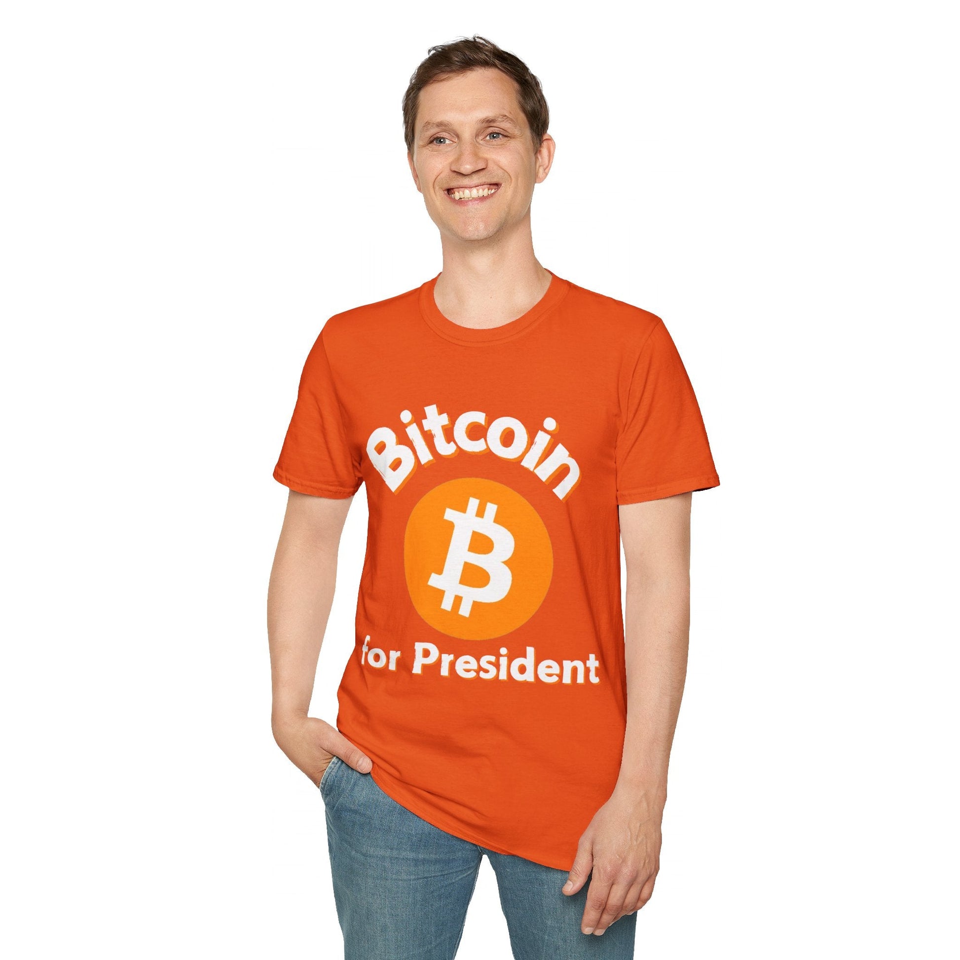 Bitcoin (BTC) for President DKcolors Unisex T-Shirt by cypherpunkgear – cypherpunkgear.com | Cypherpunk Merch