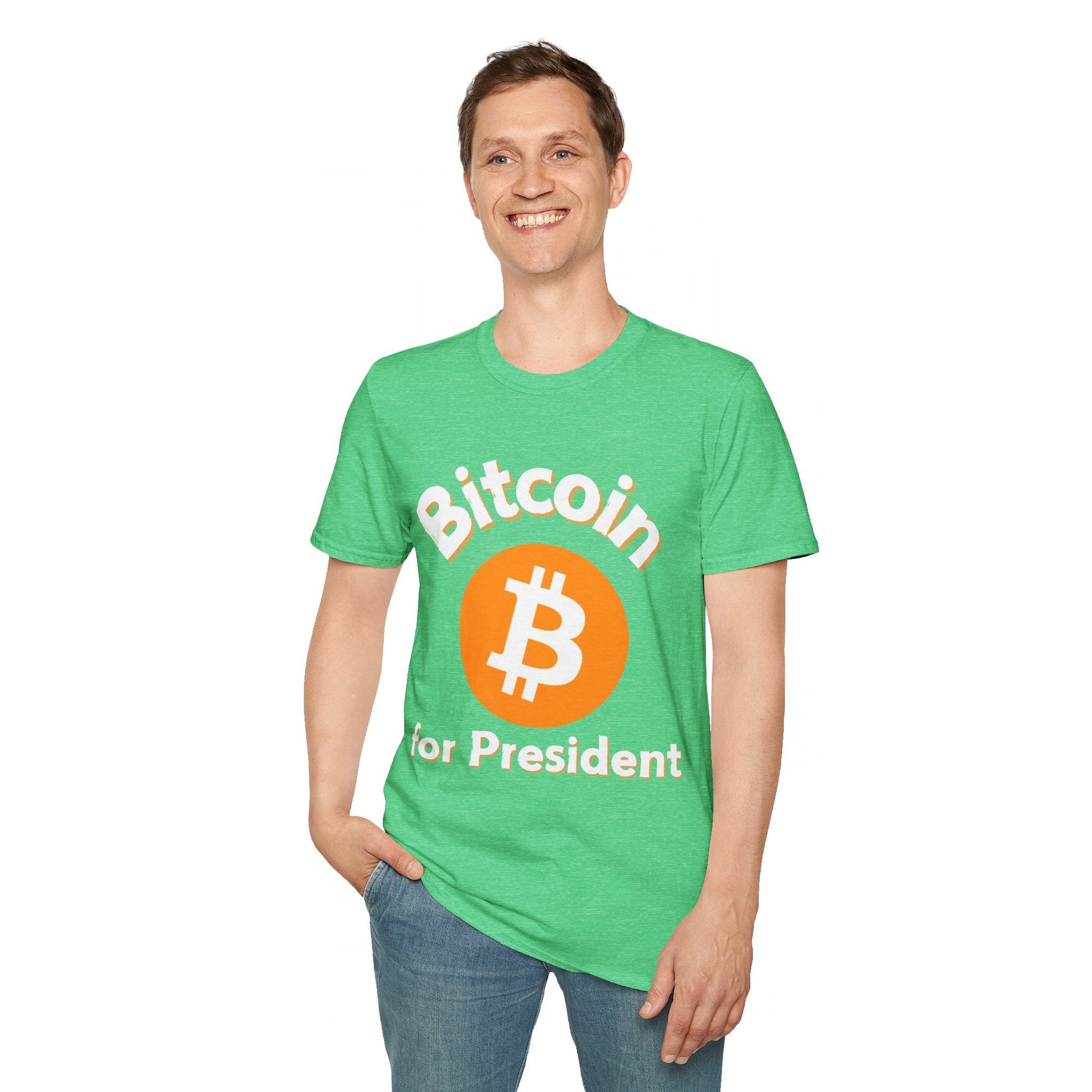 Bitcoin (BTC) for President DKcolors Unisex T-Shirt by cypherpunkgear – cypherpunkgear.com | Cypherpunk Merch