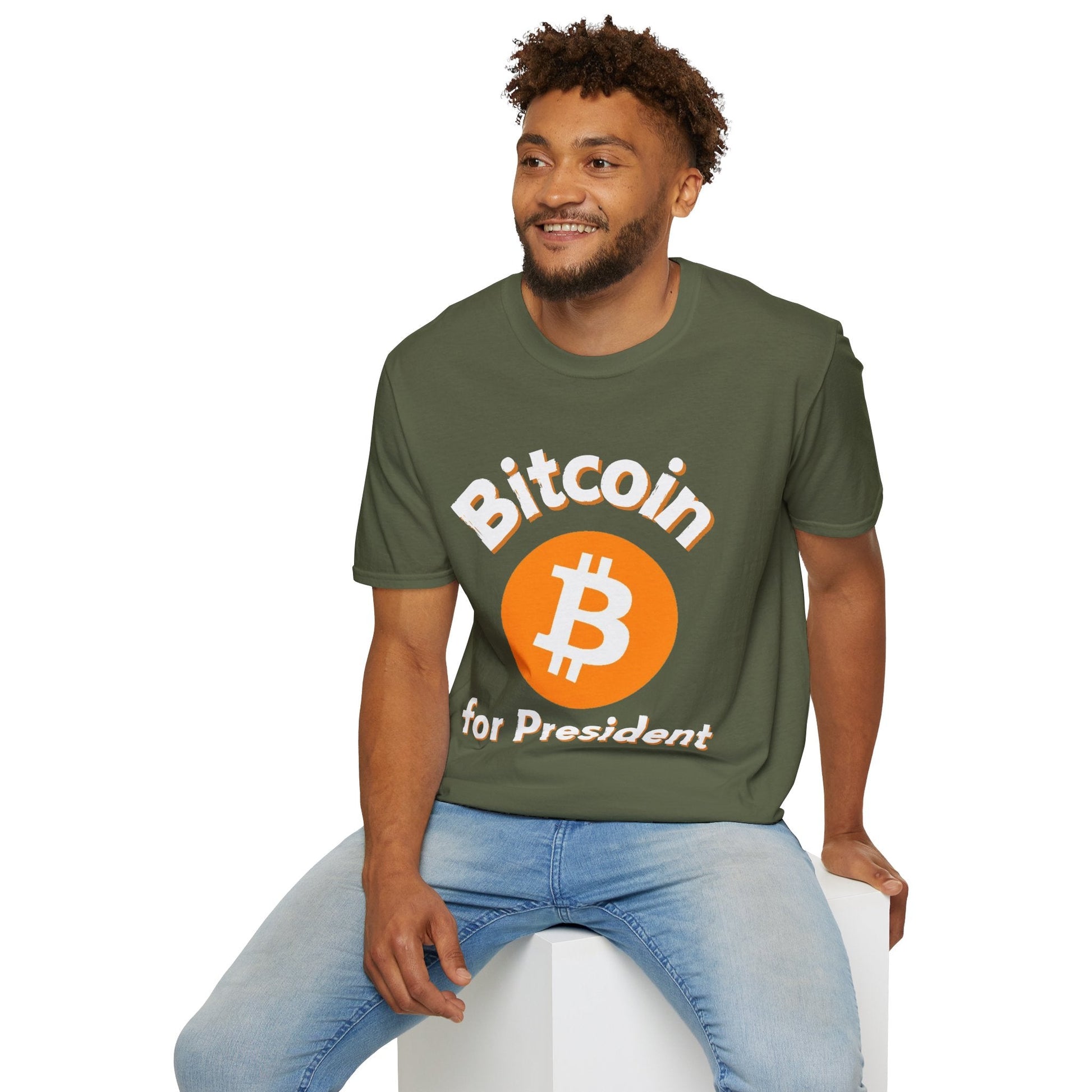 Bitcoin (BTC) for President DKcolors Unisex T-Shirt by cypherpunkgear – cypherpunkgear.com | Cypherpunk Merch