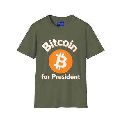 Bitcoin (BTC) for President DKcolors Unisex T-Shirt by cypherpunkgear – cypherpunkgear.com | Cypherpunk Merch