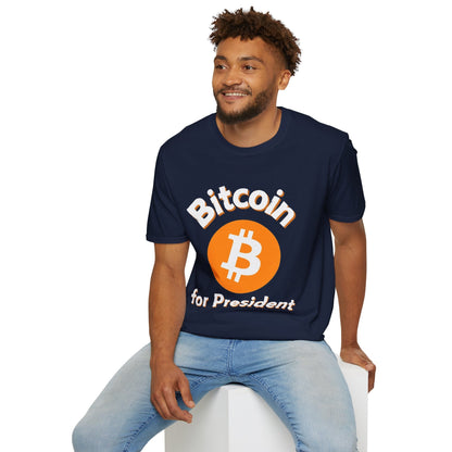 Bitcoin (BTC) for President DKcolors Unisex T-Shirt by cypherpunkgear – cypherpunkgear.com | Cypherpunk Merch