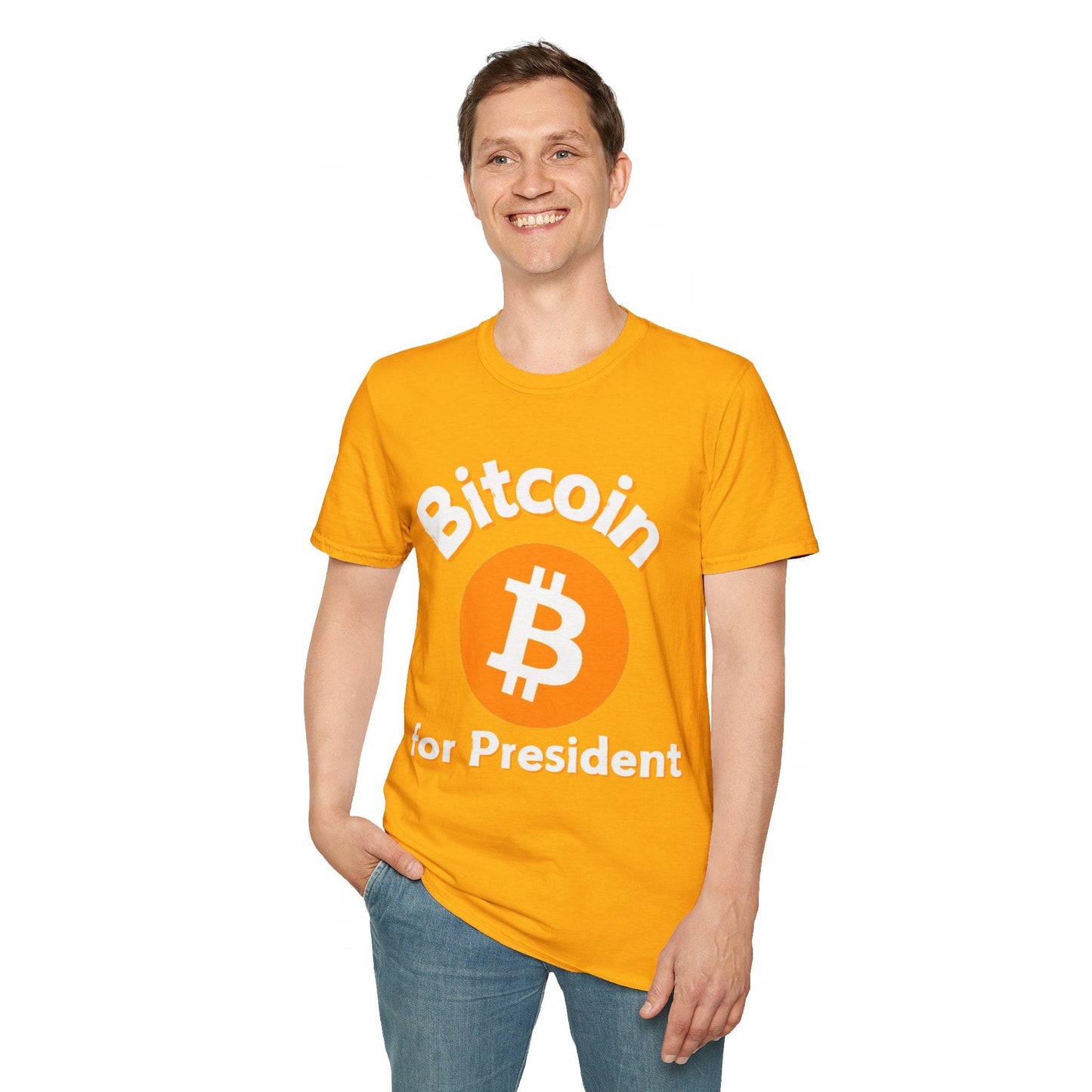 Bitcoin (BTC) for President DKcolors Unisex T-Shirt by cypherpunkgear – cypherpunkgear.com | Cypherpunk Merch