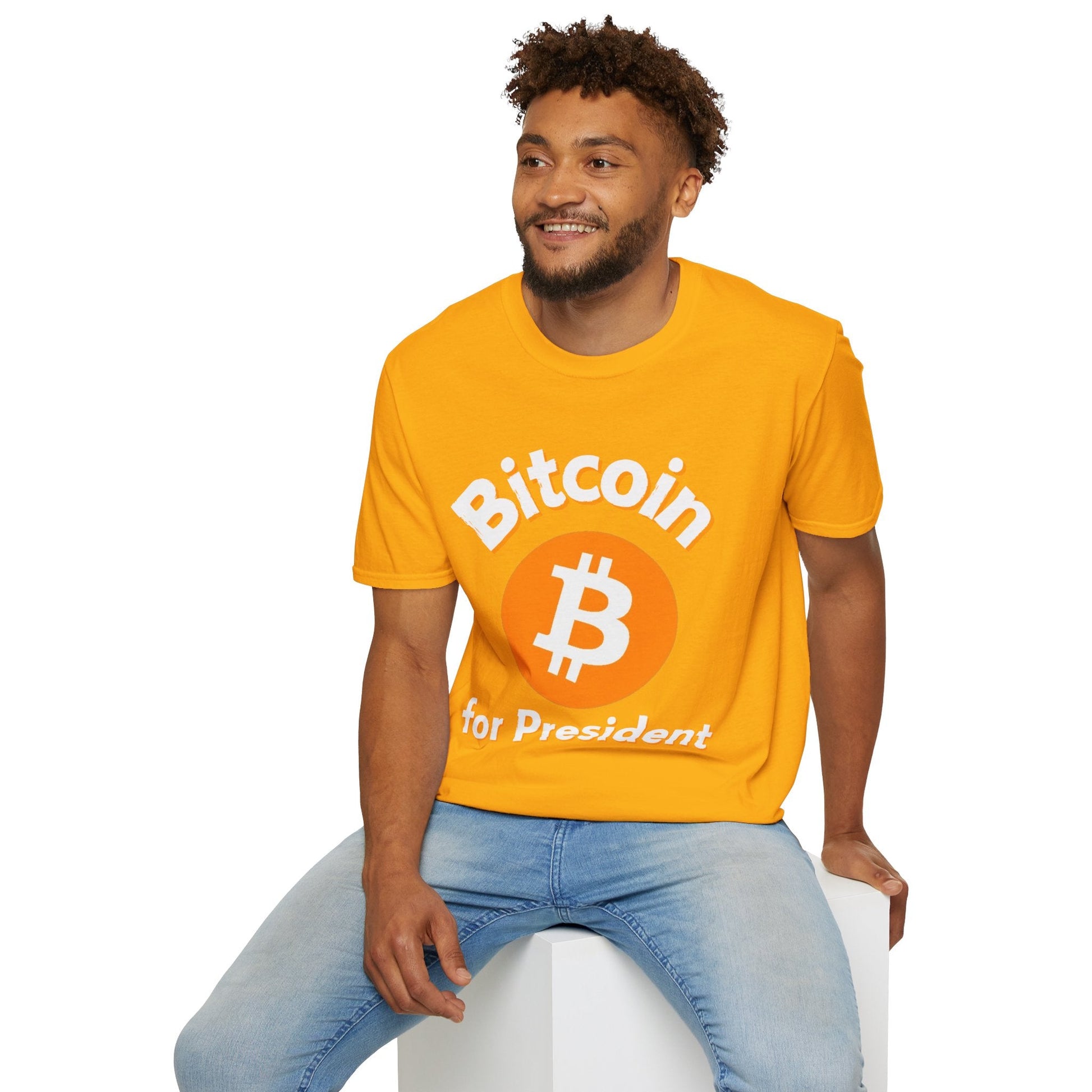 Bitcoin (BTC) for President DKcolors Unisex T-Shirt by cypherpunkgear – cypherpunkgear.com | Cypherpunk Merch