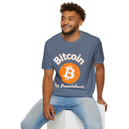 Bitcoin (BTC) for President DKcolors Unisex T-Shirt by cypherpunkgear – cypherpunkgear.com | Cypherpunk Merch