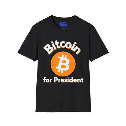 Bitcoin (BTC) for President DKcolors Unisex T-Shirt by cypherpunkgear – cypherpunkgear.com | Cypherpunk Merch