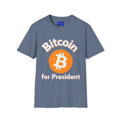 Bitcoin (BTC) for President DKcolors Unisex T-Shirt by cypherpunkgear – cypherpunkgear.com | Cypherpunk Merch