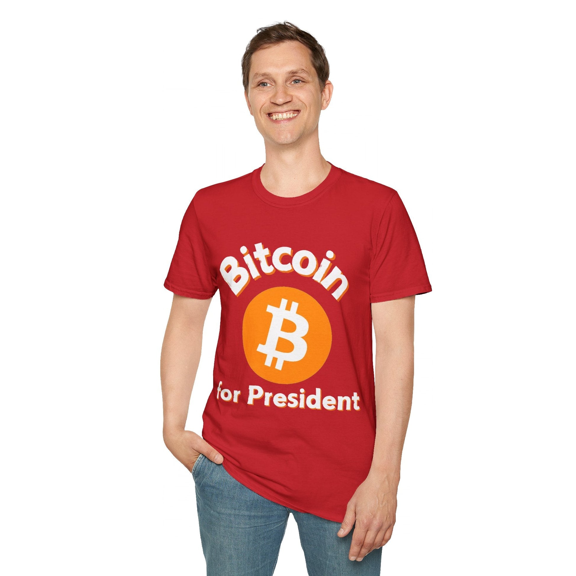 Bitcoin (BTC) for President DKcolors Unisex T-Shirt by cypherpunkgear – cypherpunkgear.com | Cypherpunk Merch
