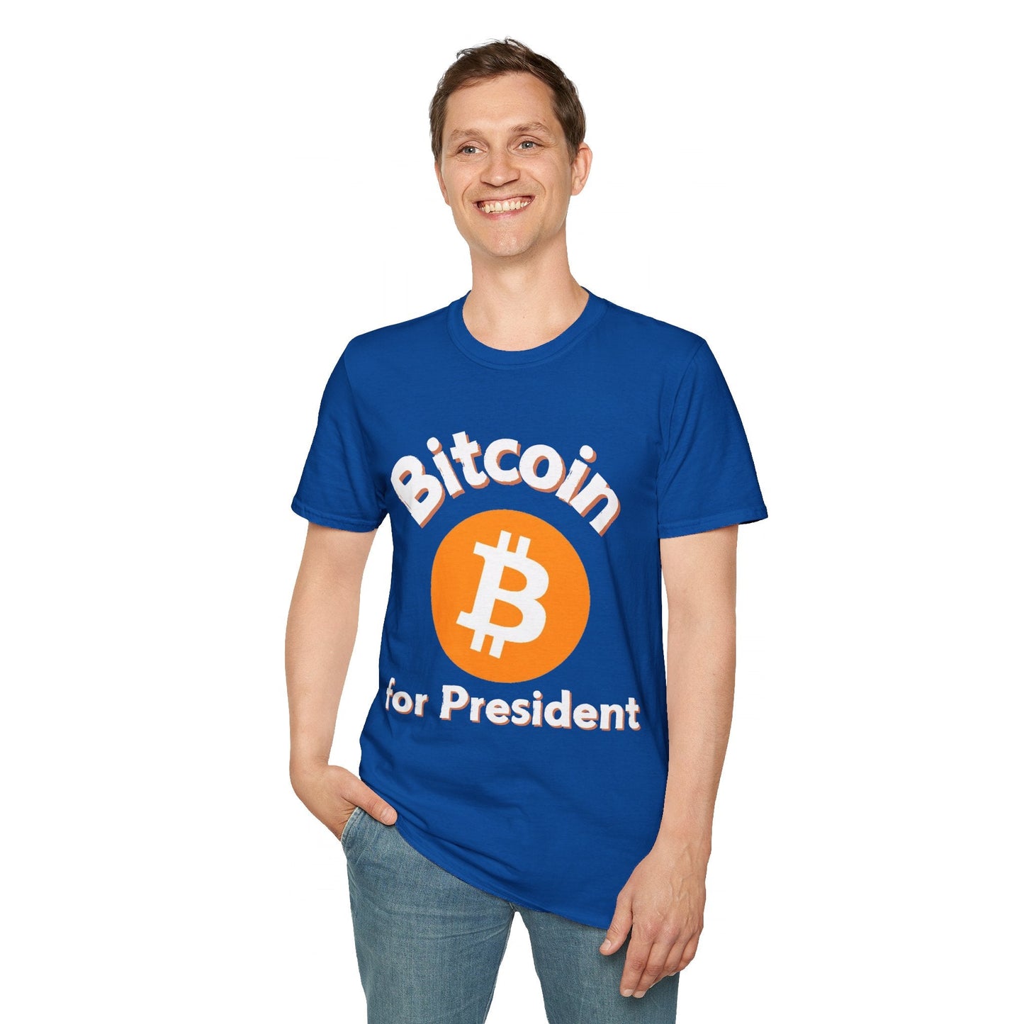 Bitcoin (BTC) for President DKcolors Unisex T-Shirt by cypherpunkgear – cypherpunkgear.com | Cypherpunk Merch