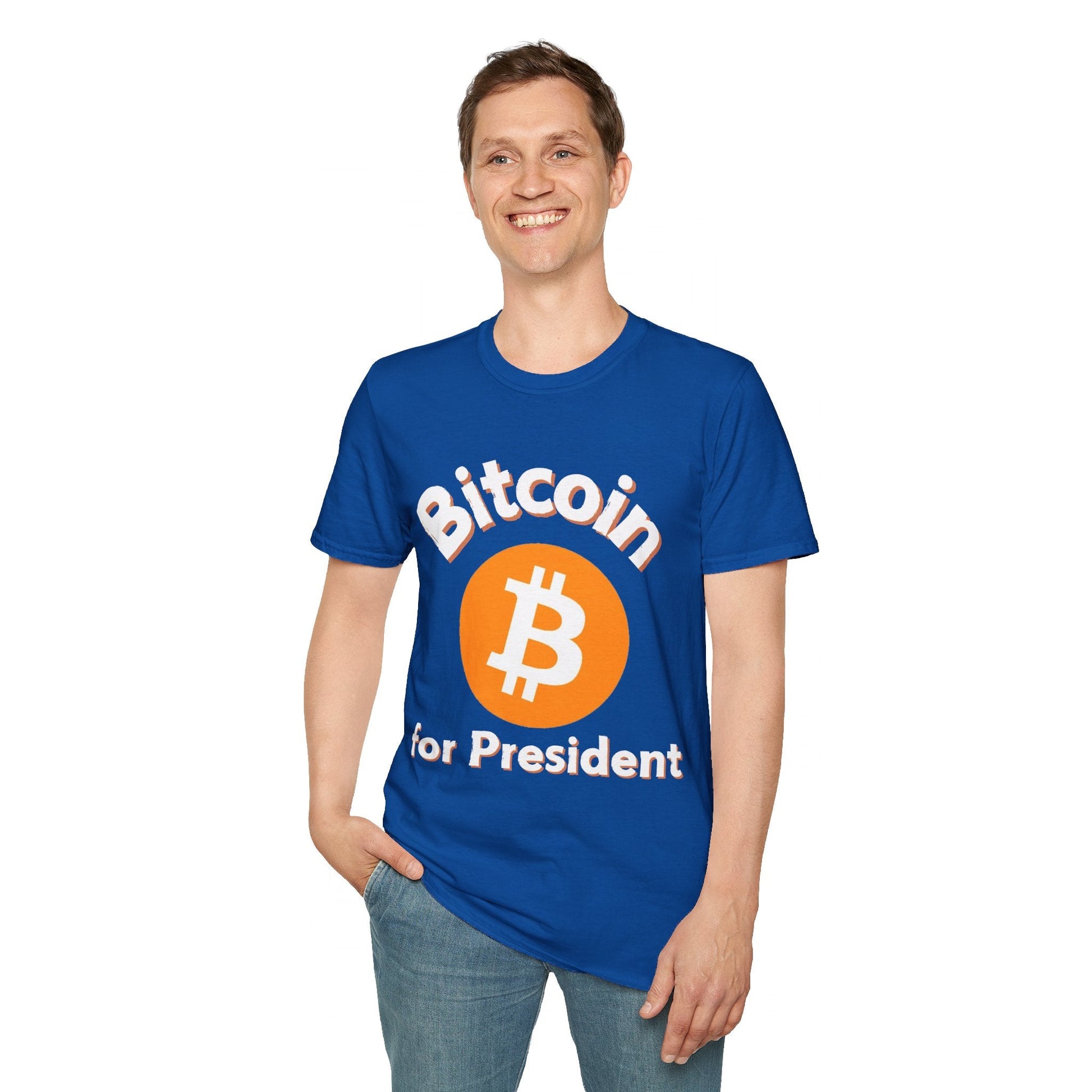Bitcoin (BTC) for President DKcolors Unisex T-Shirt by cypherpunkgear – cypherpunkgear.com | Cypherpunk Merch
