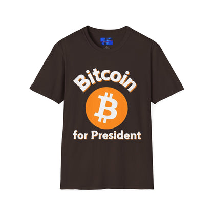 Bitcoin (BTC) for President DKcolors Unisex T-Shirt by cypherpunkgear – cypherpunkgear.com | Cypherpunk Merch