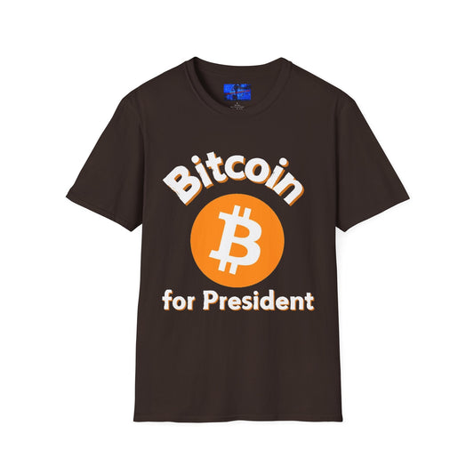 Bitcoin (BTC) for President DKcolors Unisex T-Shirt by cypherpunkgear – cypherpunkgear.com | Cypherpunk Merch