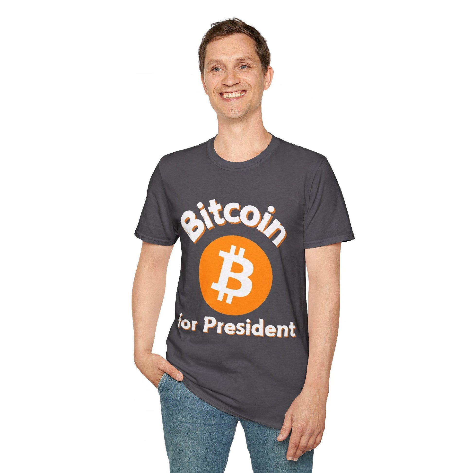 Bitcoin (BTC) for President DKcolors Unisex T-Shirt by cypherpunkgear – cypherpunkgear.com | Cypherpunk Merch