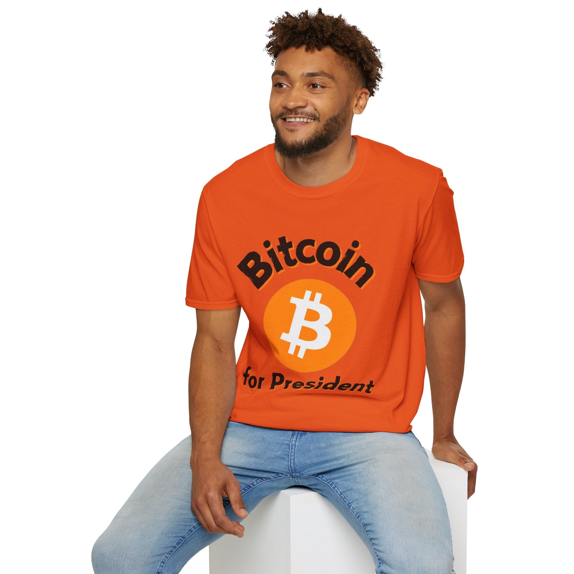Bitcoin (BTC) for President LTcolors Unisex T-Shirt by cypherpunkgear – cypherpunkgear.com | Cypherpunk Merch