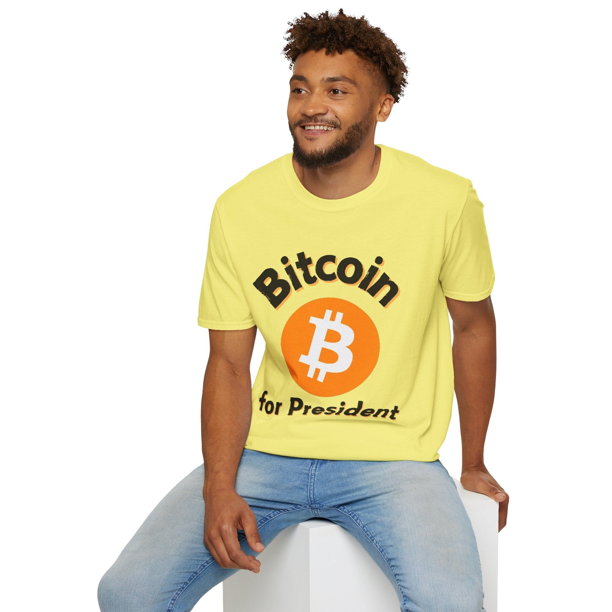 Bitcoin (BTC) for President LTcolors Unisex T-Shirt by cypherpunkgear – cypherpunkgear.com | Cypherpunk Merch