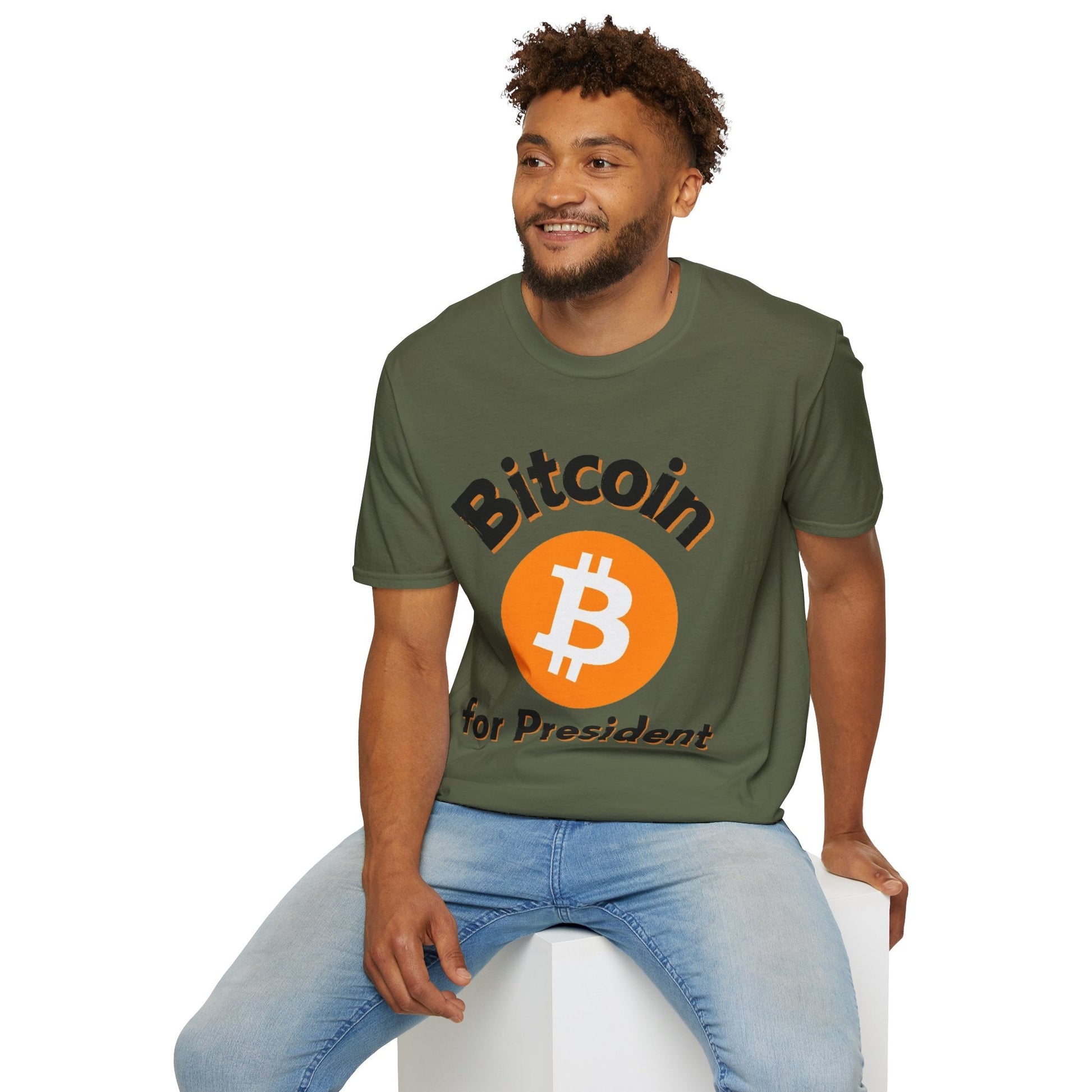 Bitcoin (BTC) for President LTcolors Unisex T-Shirt by cypherpunkgear – cypherpunkgear.com | Cypherpunk Merch