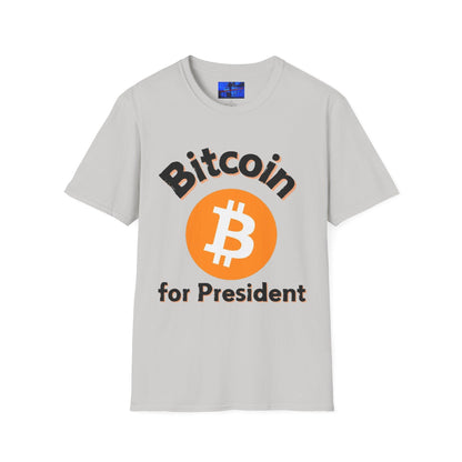 Bitcoin (BTC) for President LTcolors Unisex T-Shirt by cypherpunkgear – cypherpunkgear.com | Cypherpunk Merch