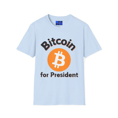 Bitcoin (BTC) for President LTcolors Unisex T-Shirt by cypherpunkgear – cypherpunkgear.com | Cypherpunk Merch