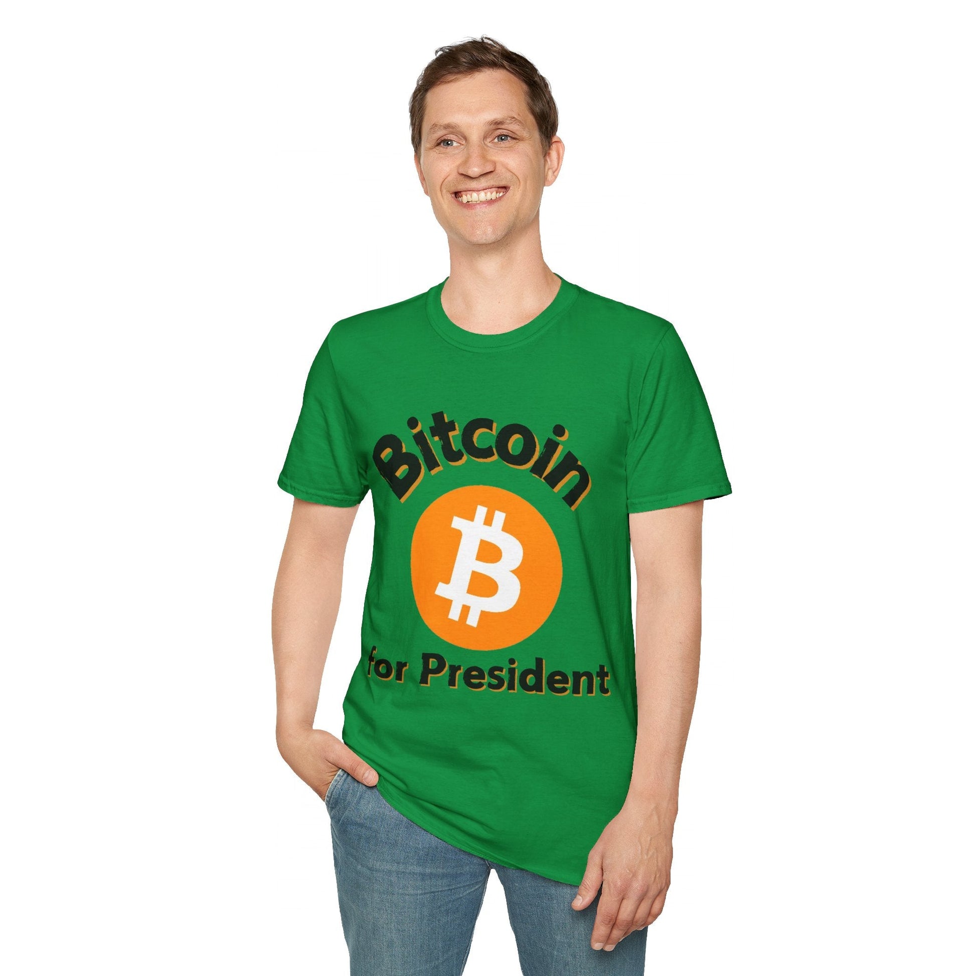 Bitcoin (BTC) for President LTcolors Unisex T-Shirt by cypherpunkgear – cypherpunkgear.com | Cypherpunk Merch
