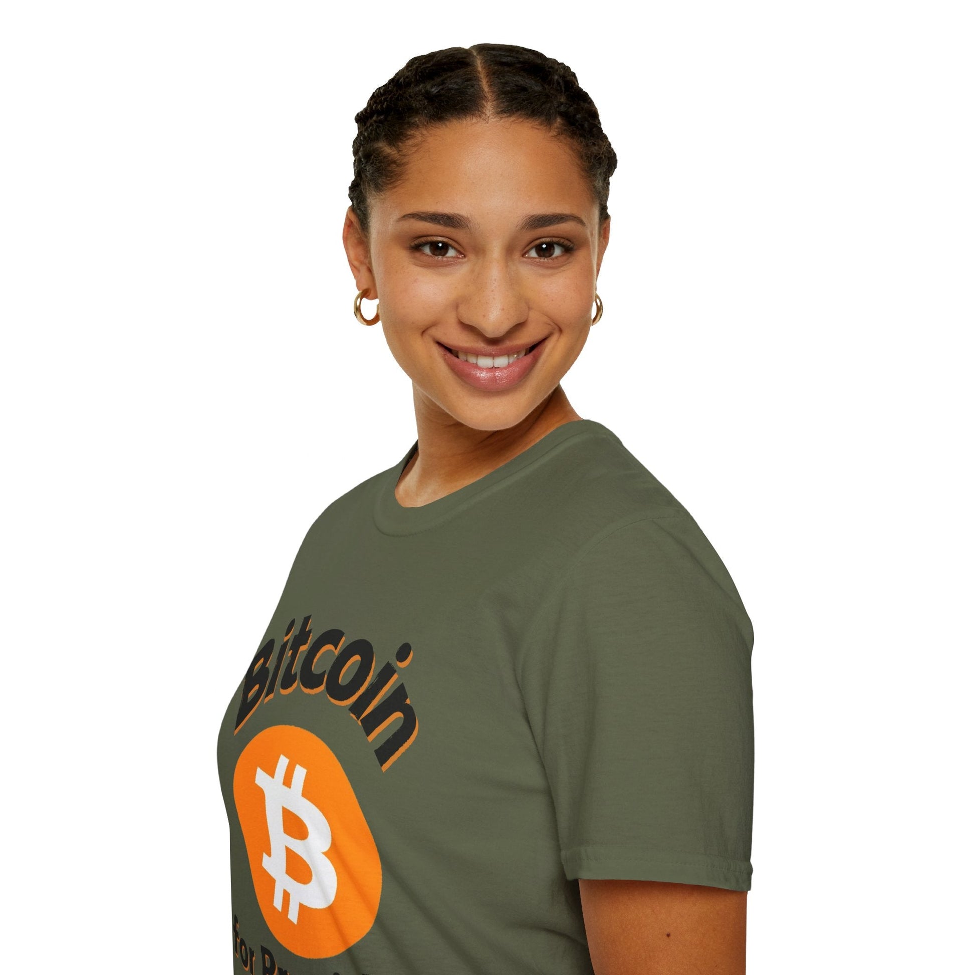 Bitcoin (BTC) for President LTcolors Unisex T-Shirt by cypherpunkgear – cypherpunkgear.com | Cypherpunk Merch