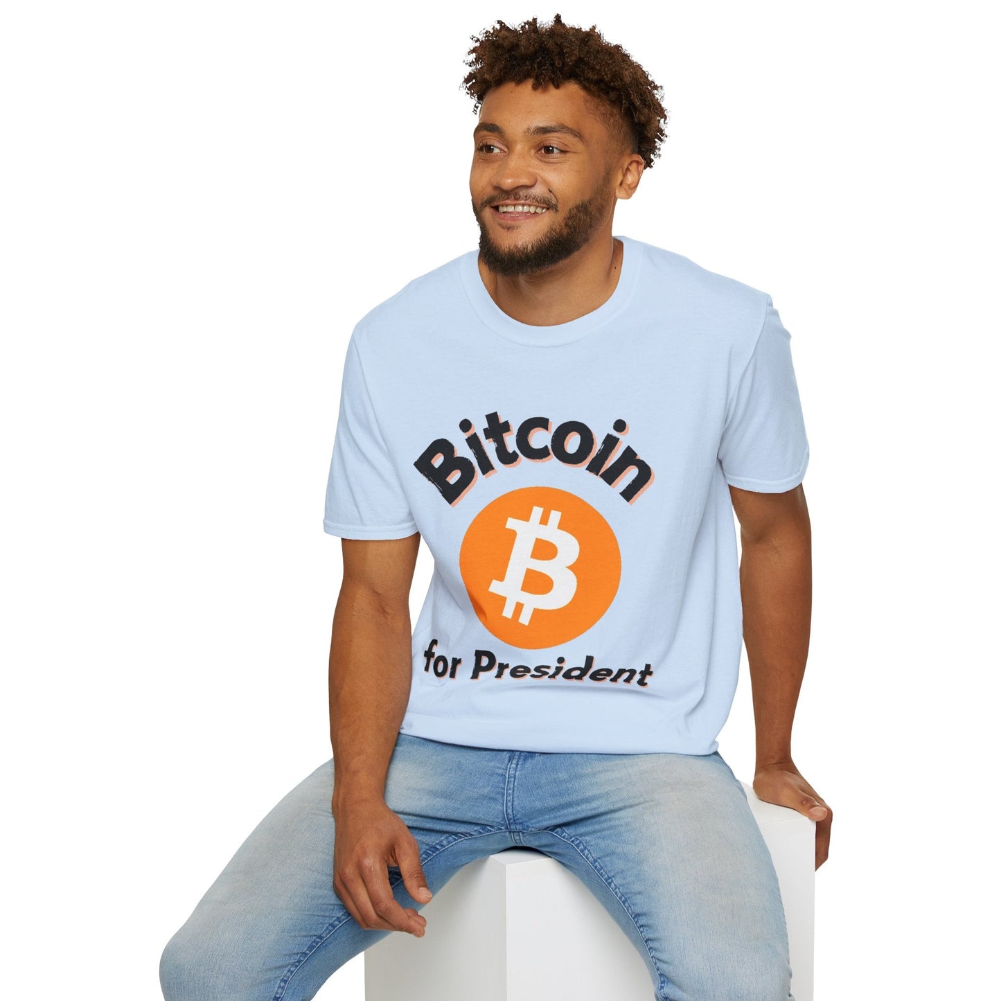 Bitcoin (BTC) for President LTcolors Unisex T-Shirt by cypherpunkgear – cypherpunkgear.com | Cypherpunk Merch