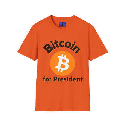 Bitcoin (BTC) for President LTcolors Unisex T-Shirt by cypherpunkgear – cypherpunkgear.com | Cypherpunk Merch