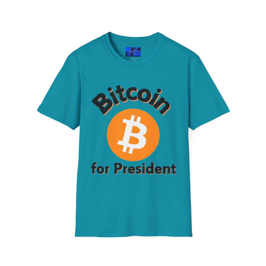 Bitcoin (BTC) for President LTcolors Unisex T-Shirt by cypherpunkgear – cypherpunkgear.com | Cypherpunk Merch
