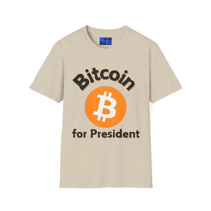 Bitcoin (BTC) for President LTcolors Unisex T-Shirt by cypherpunkgear – cypherpunkgear.com | Cypherpunk Merch