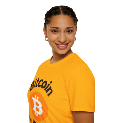 Bitcoin (BTC) for President LTcolors Unisex T-Shirt by cypherpunkgear – cypherpunkgear.com | Cypherpunk Merch