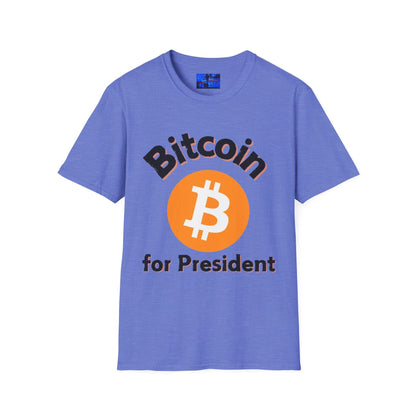 Bitcoin (BTC) for President LTcolors Unisex T-Shirt by cypherpunkgear – cypherpunkgear.com | Cypherpunk Merch