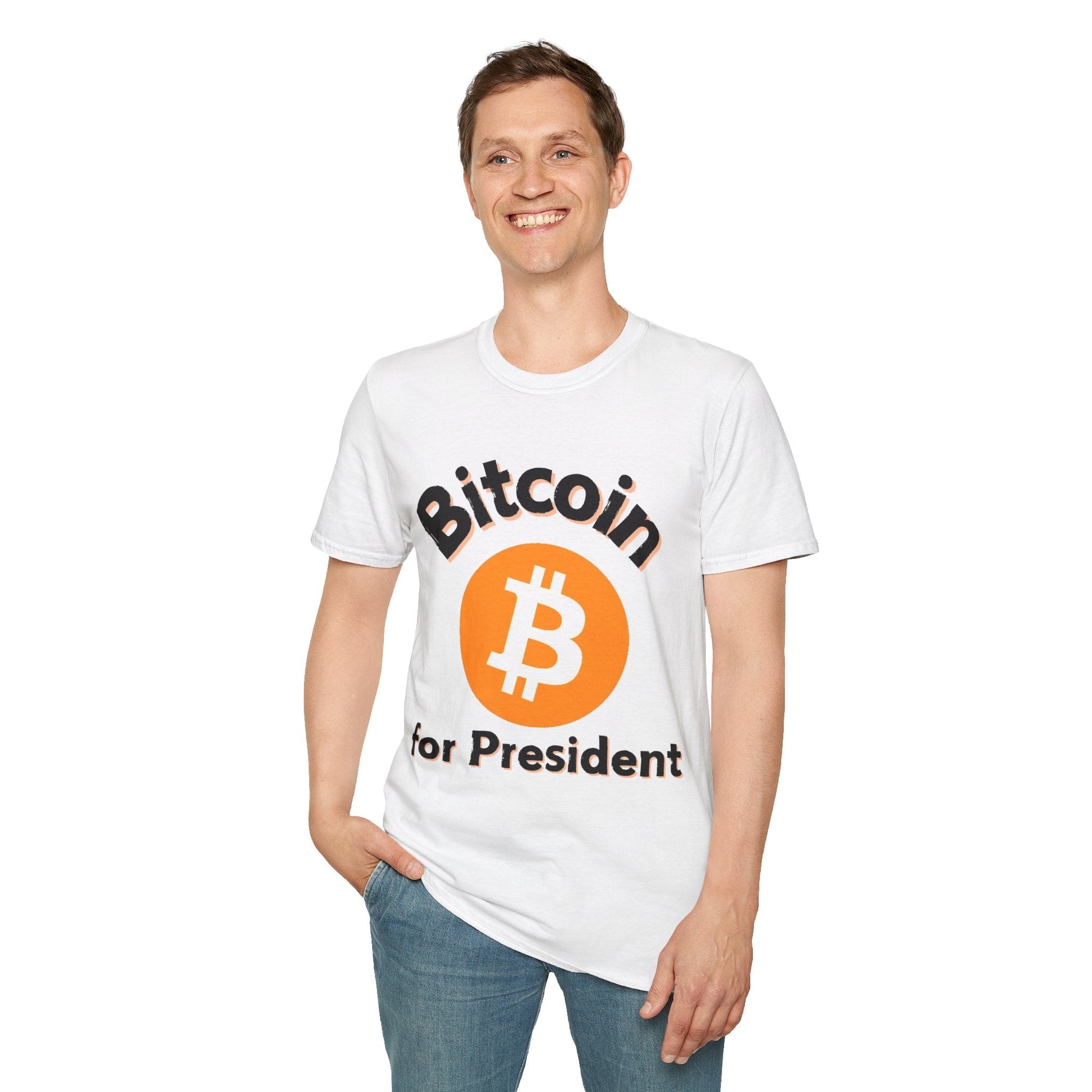 Bitcoin (BTC) for President LTcolors Unisex T-Shirt by cypherpunkgear – cypherpunkgear.com | Cypherpunk Merch