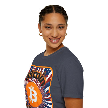 Bitcoin (BTC) for President USA DKcolors Unisex T-Shirt by cypherpunkgear – cypherpunkgear.com | Cypherpunk Merch