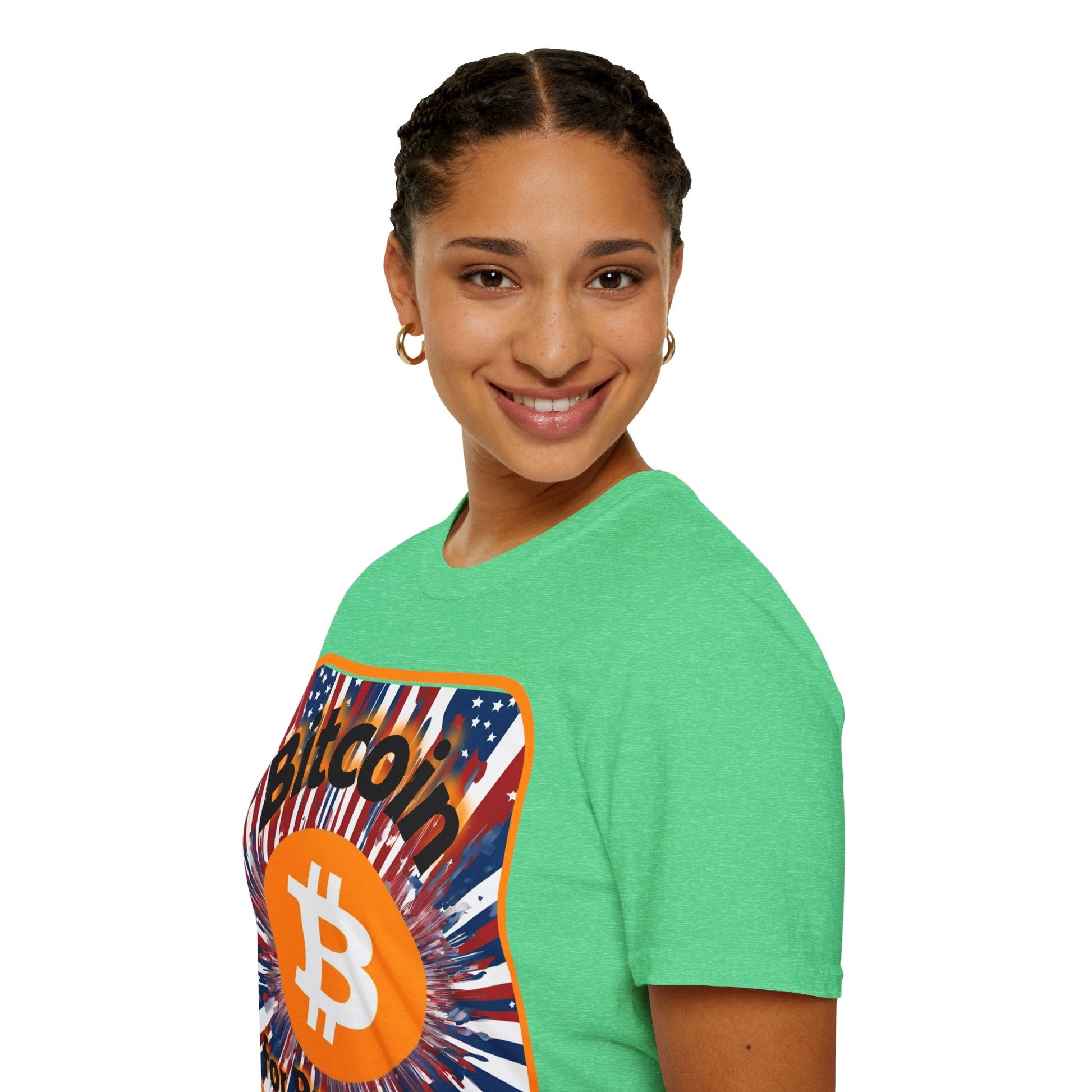 Bitcoin (BTC) for President USA DKcolors Unisex T-Shirt by cypherpunkgear – cypherpunkgear.com | Cypherpunk Merch