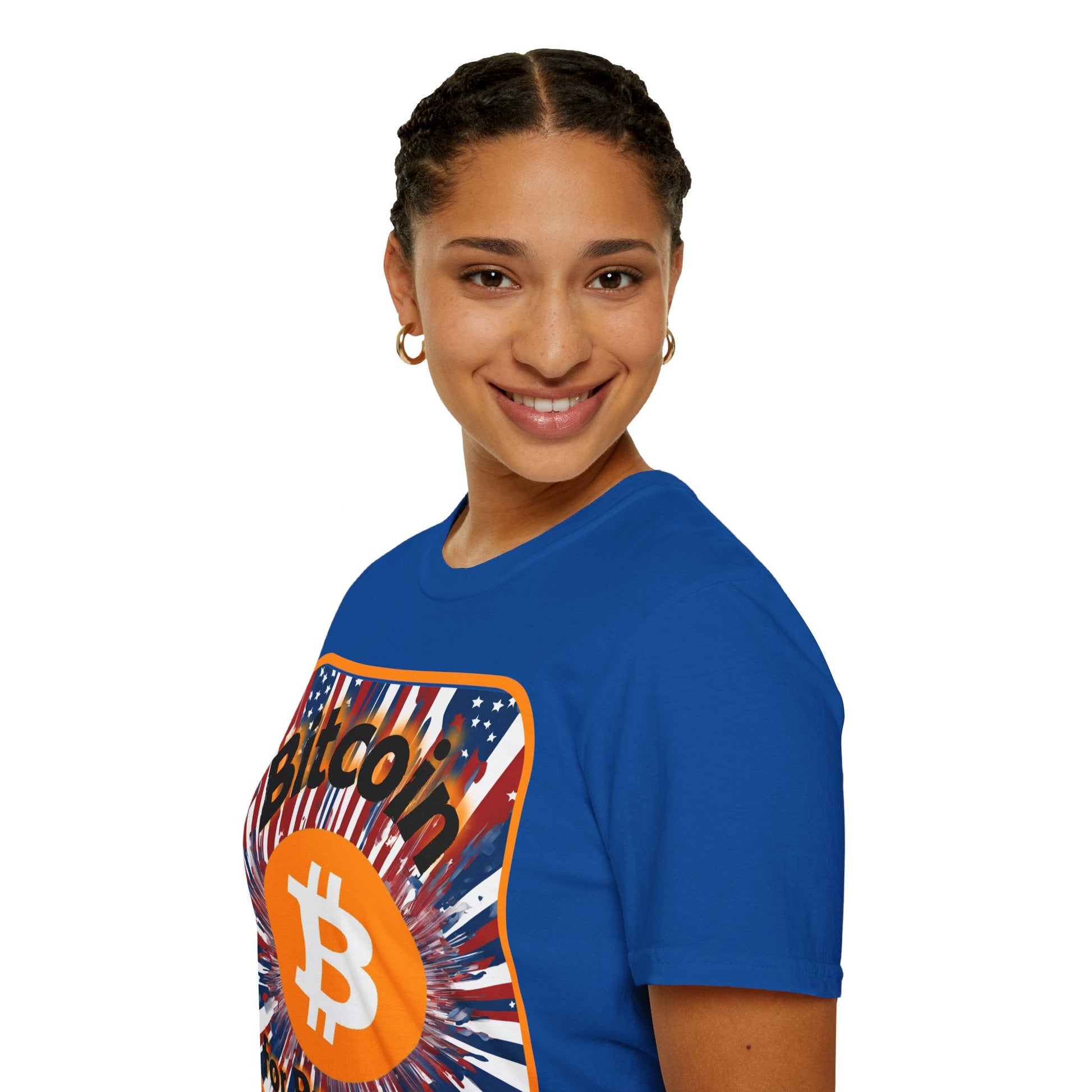 Bitcoin (BTC) for President USA DKcolors Unisex T-Shirt by cypherpunkgear – cypherpunkgear.com | Cypherpunk Merch