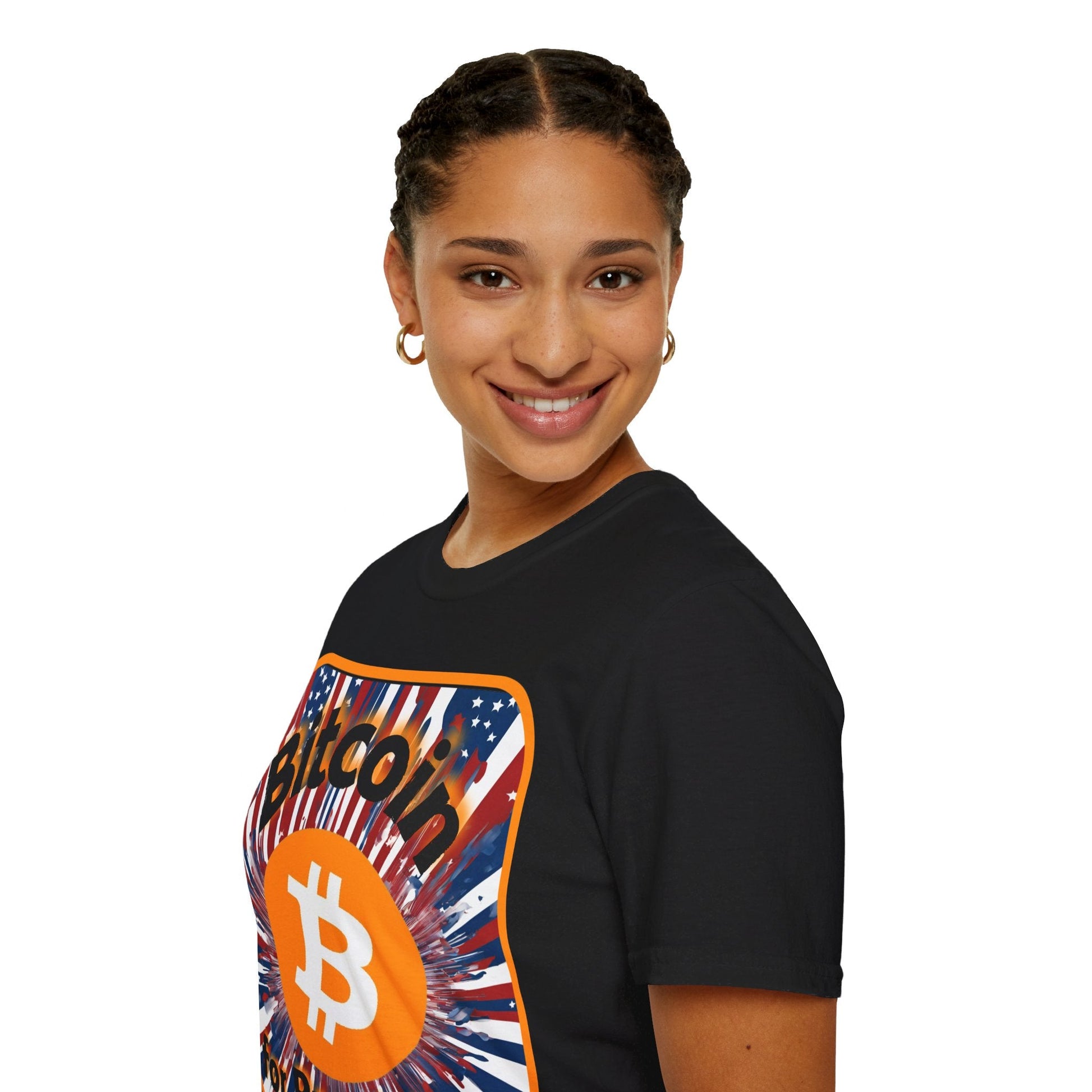 Bitcoin (BTC) for President USA DKcolors Unisex T-Shirt by cypherpunkgear – cypherpunkgear.com | Cypherpunk Merch