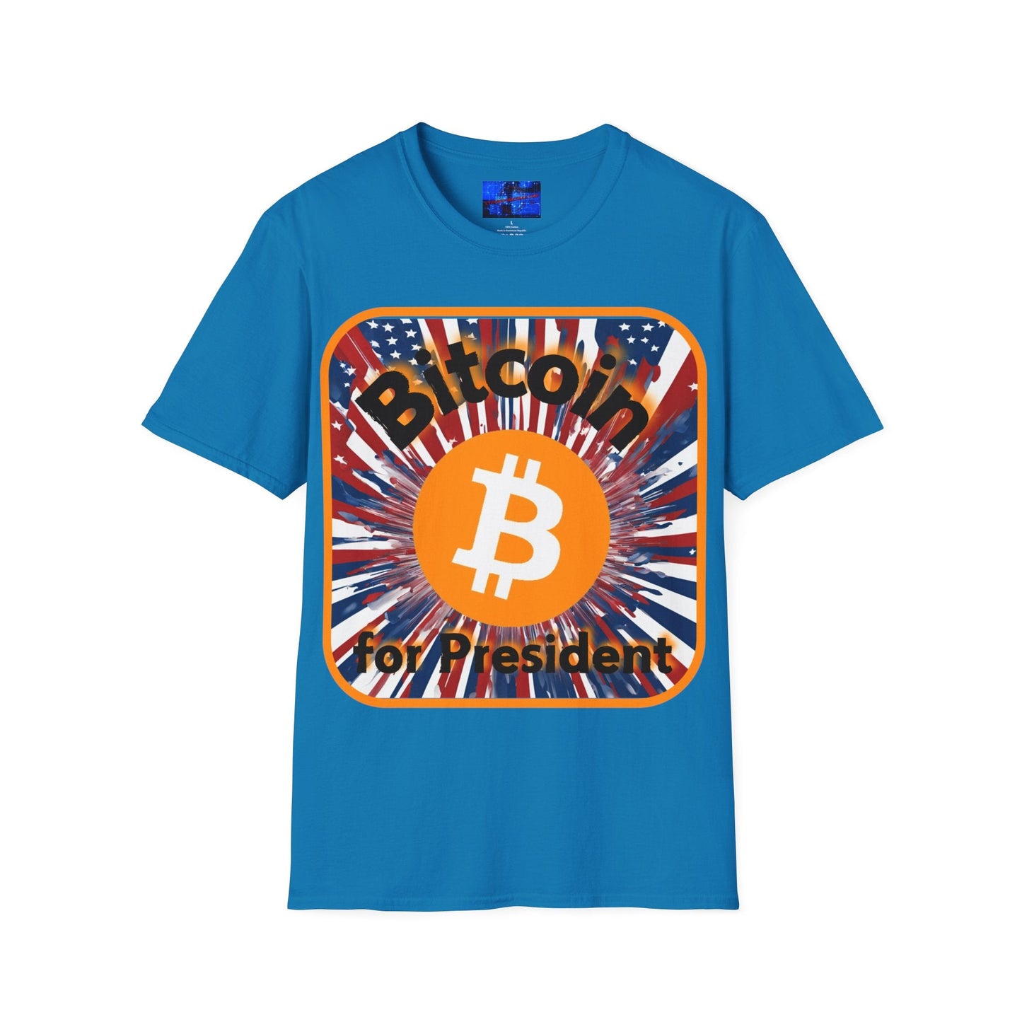 Bitcoin (BTC) for President USA DKcolors Unisex T-Shirt by cypherpunkgear – cypherpunkgear.com | Cypherpunk Merch