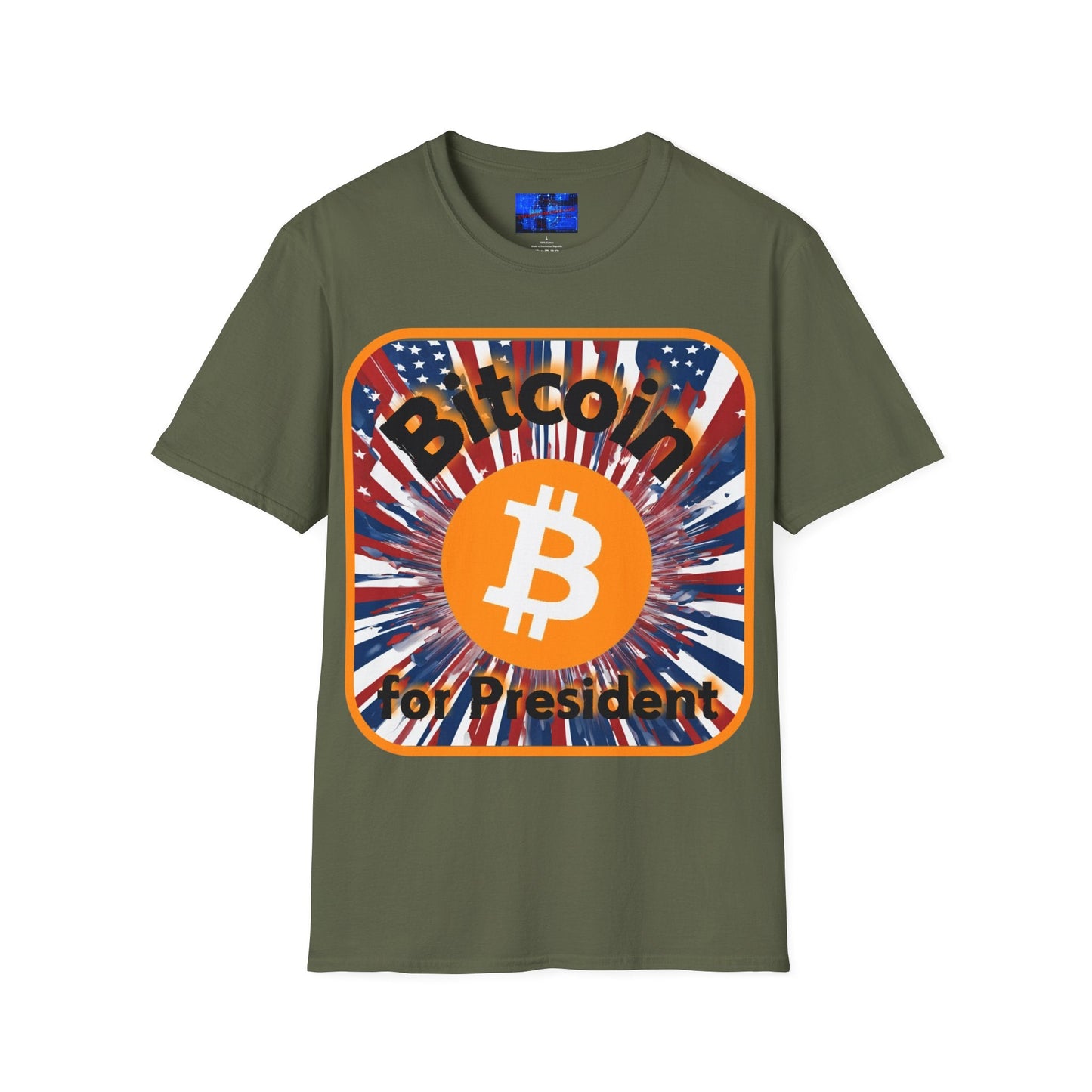 Bitcoin (BTC) for President USA DKcolors Unisex T-Shirt by cypherpunkgear – cypherpunkgear.com | Cypherpunk Merch