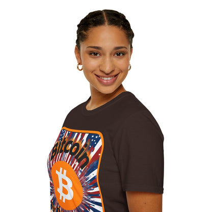Bitcoin (BTC) for President USA DKcolors Unisex T-Shirt by cypherpunkgear – cypherpunkgear.com | Cypherpunk Merch