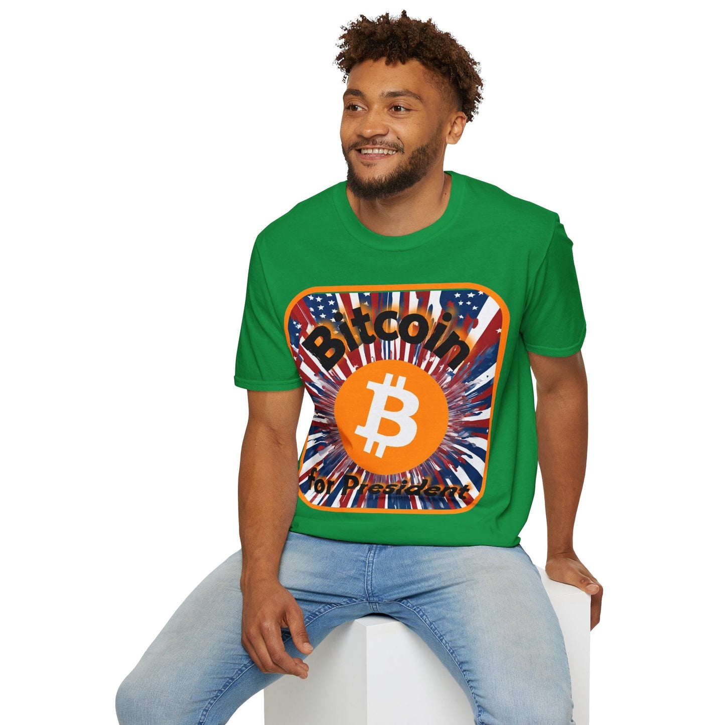 Bitcoin (BTC) for President USA DKcolors Unisex T-Shirt by cypherpunkgear – cypherpunkgear.com | Cypherpunk Merch
