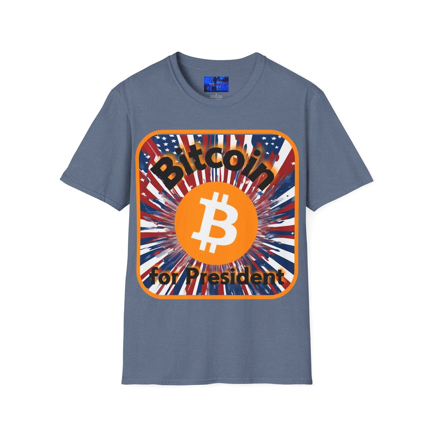 Bitcoin (BTC) for President USA DKcolors Unisex T-Shirt by cypherpunkgear – cypherpunkgear.com | Cypherpunk Merch