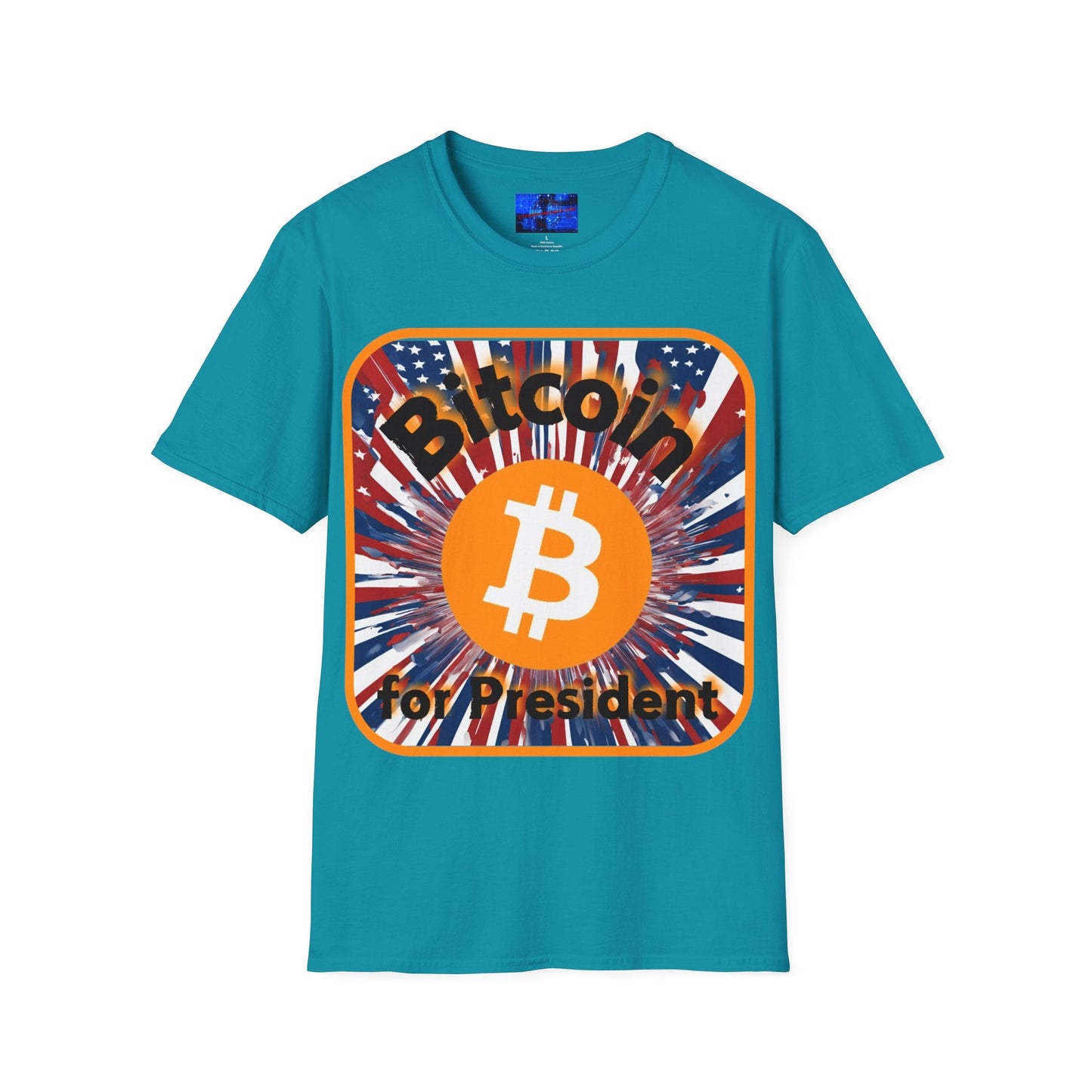 Bitcoin (BTC) for President USA DKcolors Unisex T-Shirt by cypherpunkgear – cypherpunkgear.com | Cypherpunk Merch