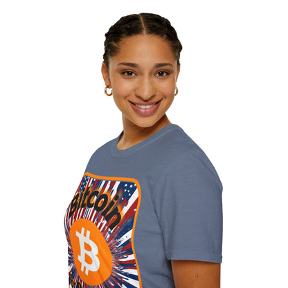 Bitcoin (BTC) for President USA DKcolors Unisex T-Shirt by cypherpunkgear – cypherpunkgear.com | Cypherpunk Merch