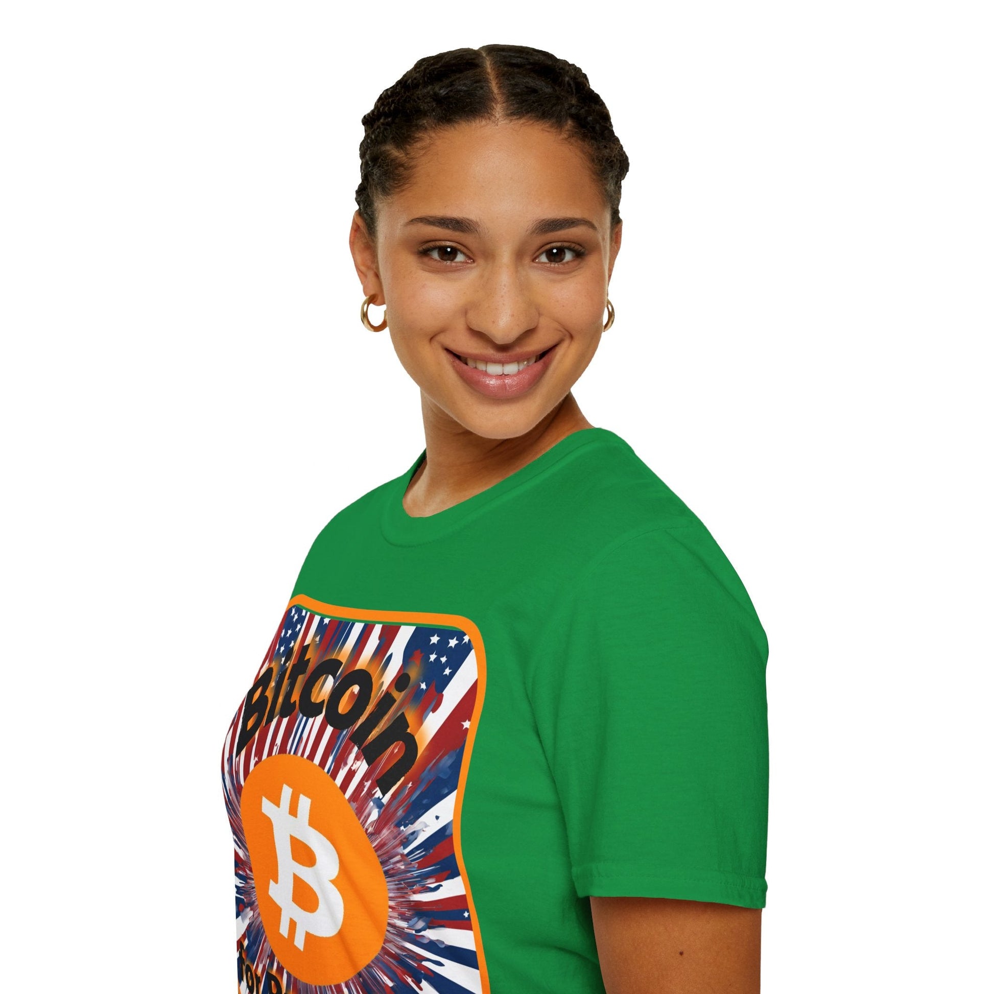 Bitcoin (BTC) for President USA DKcolors Unisex T-Shirt by cypherpunkgear – cypherpunkgear.com | Cypherpunk Merch