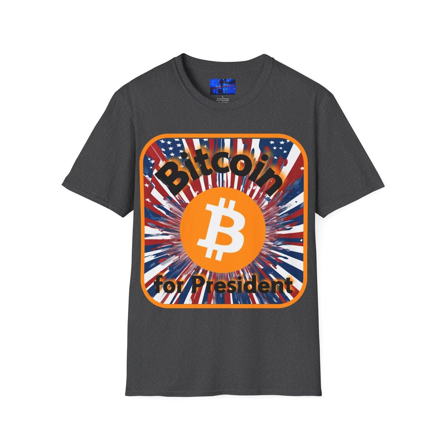 Bitcoin (BTC) for President USA DKcolors Unisex T-Shirt by cypherpunkgear – cypherpunkgear.com | Cypherpunk Merch