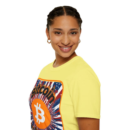 Bitcoin (BTC) for President USA LTcolors Unisex T-Shirt by cypherpunkgear – cypherpunkgear.com | Cypherpunk Merch